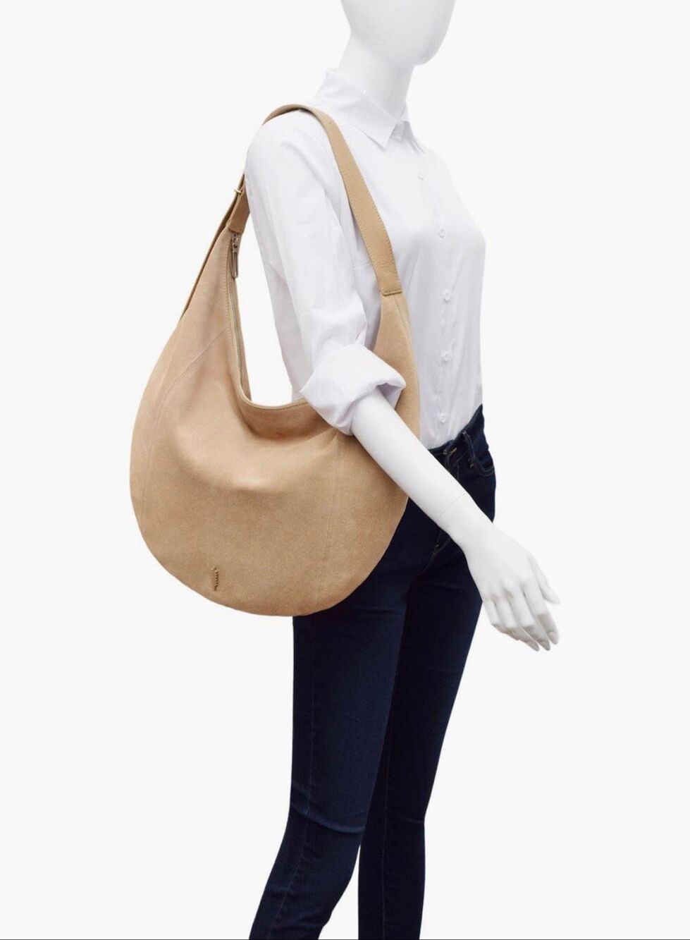 NWT Thacker Oversize Wyatt Suede Hobo Bag